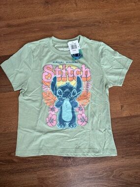 NWT Girl’s XL Stitch Graphic Tee - Light Green